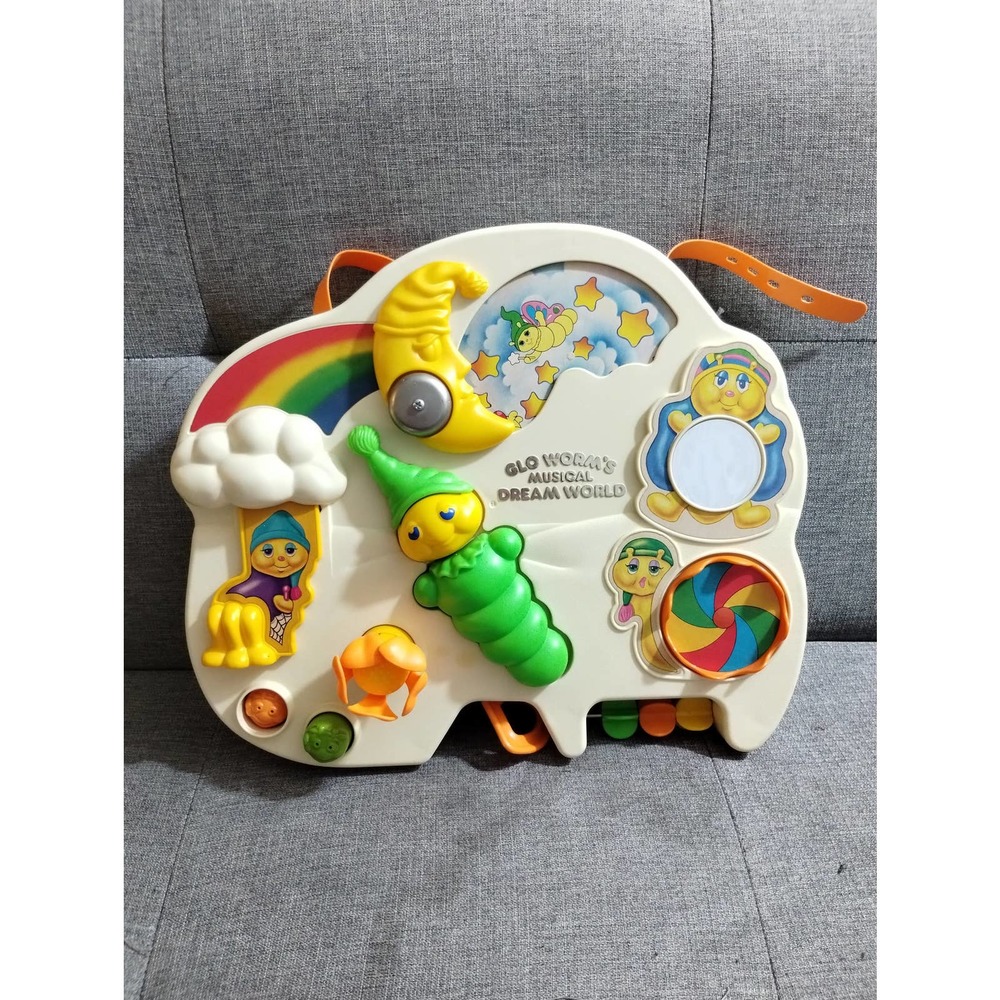 Vtg Playskool Glo Worm's Musical Dream World 1985 Crib Toy (hsu)